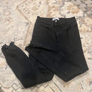 A&F Curve Love skinny ankle high rise